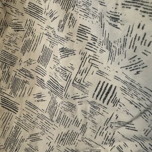 H&M Black and Cream Patterned Pants